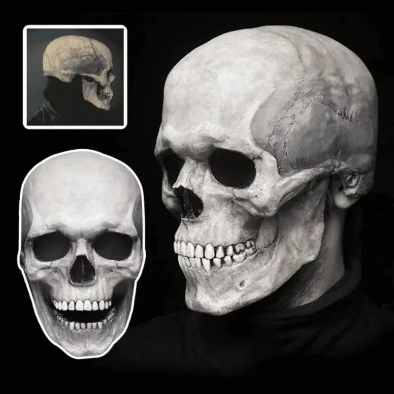 Skull Mask Movable Jaw Flexible Latex