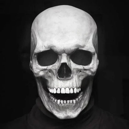 Skull Mask Movable Jaw Flexible Latex
