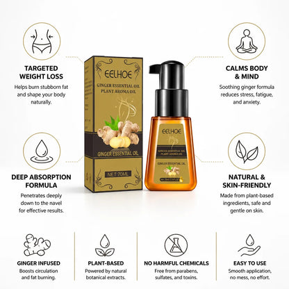 Slimming Massage Oil Ginger Infused Plant-Based 70 ml
