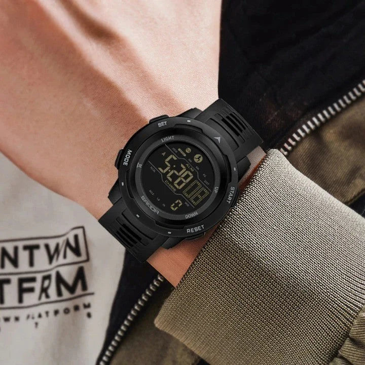Sports Watch Built In Pedometer Waterproof 5 ATM