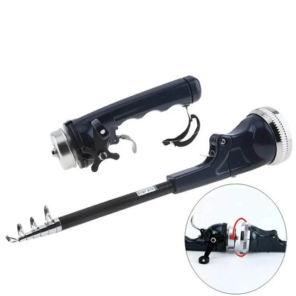 Telescopic Fishing Rod Compact Foldable Fiberglass 55 Inch