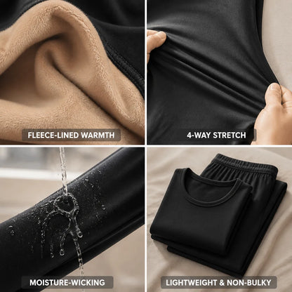 Conjunto de ropa térmica con forro polar y absorción de humedad