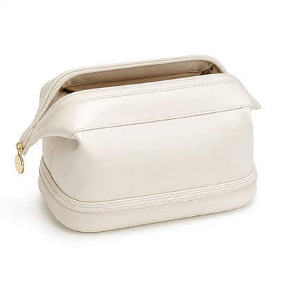 Travel Cosmetic Bag Large Capacity Waterproof PU Leather