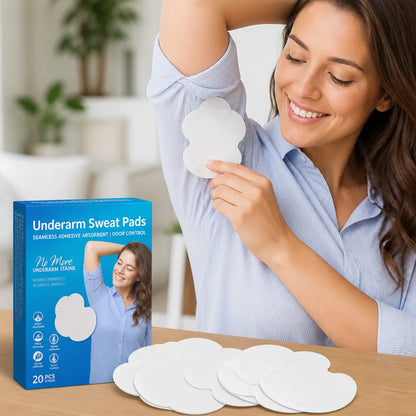 Almohadillas absorbentes para el sudor axilar, adhesivas, invisibles y con control de olor