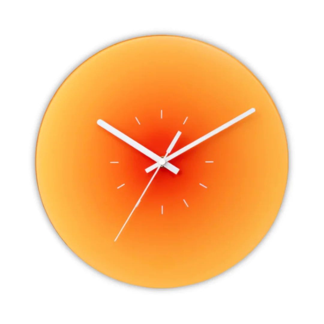 Wall Clock Silent Quartz Scratch-Resistant Glass 11.8 Inch