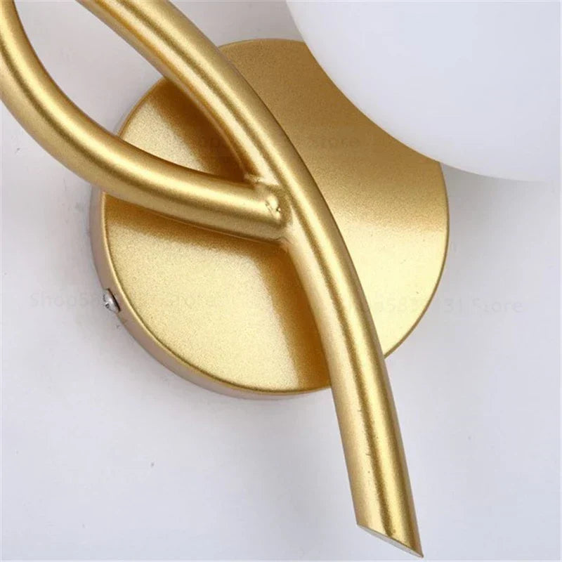 Wall Lamp Scandinavian Iron Integrated LED