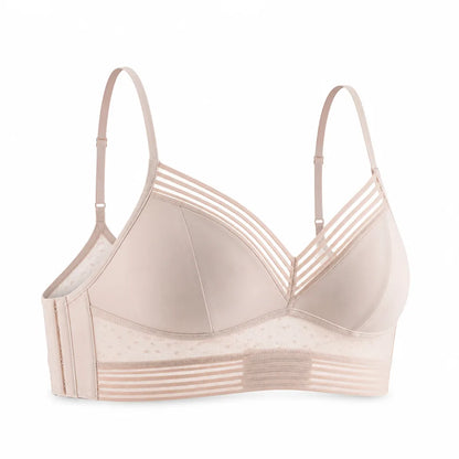 Wireless Lace Bra Lift & Smooth Breathable Nylon