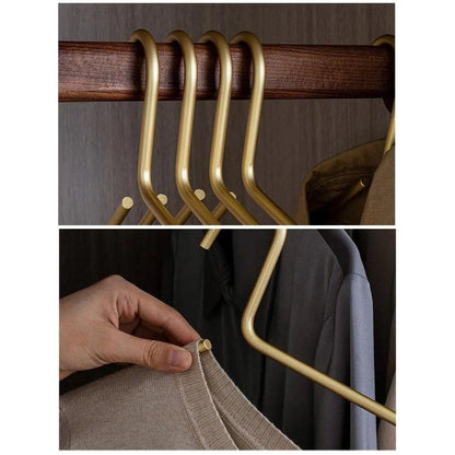 Premium Metal Suit Hangers 16.5" Heavy-Duty Coat Hanger Set for Closet Wardrobe Organization Matte Finish Clothes Storage Hangers for Blazer
