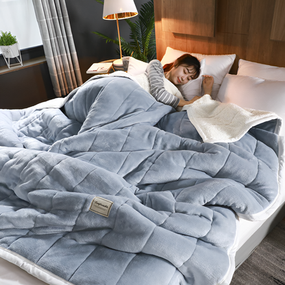 Luxe Fleece Blanket | Super Soft Warm Blanket with Elegant Design | Perfect for Cozy Nights