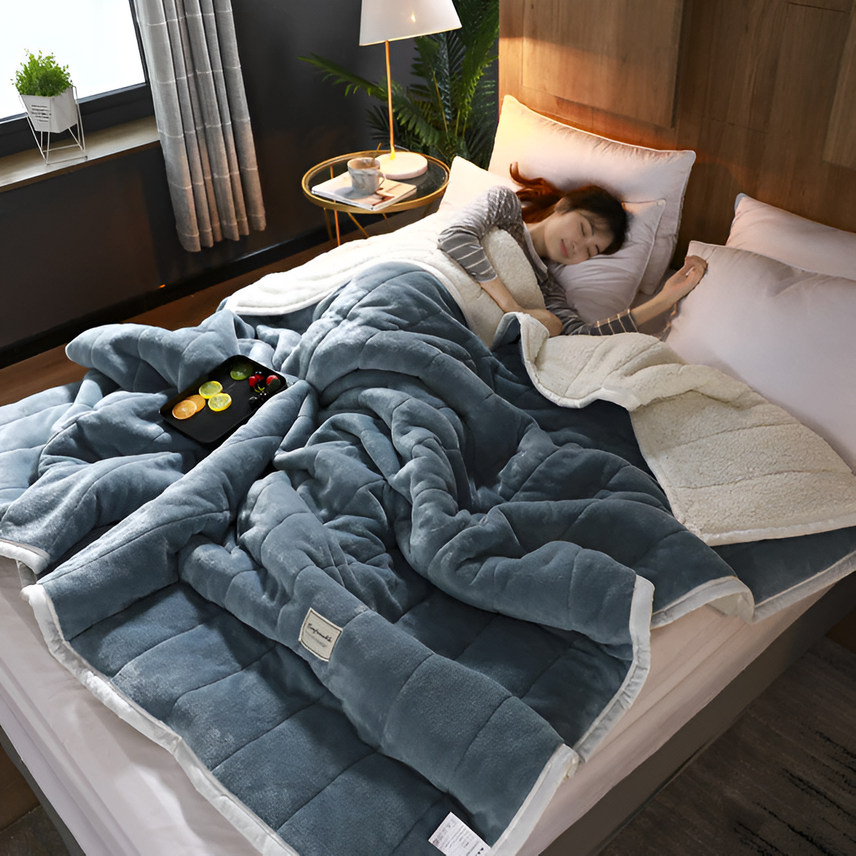 Luxe Fleece Blanket | Super Soft Warm Blanket with Elegant Design | Perfect for Cozy Nights