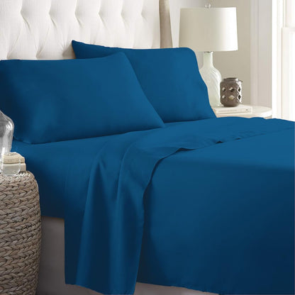 Luxurious Queen Bedding Set | Cooling Polyester Fabric for Ultimate Comfort | 4-Piece Collection for Relaxed Sleep