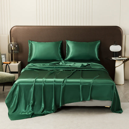 Ortekor Luxurious Satin Bed Sheet | Cooling Silky Fabric for Refreshing Sleep | Moisture-Wicking Design for Ultimate Comfort