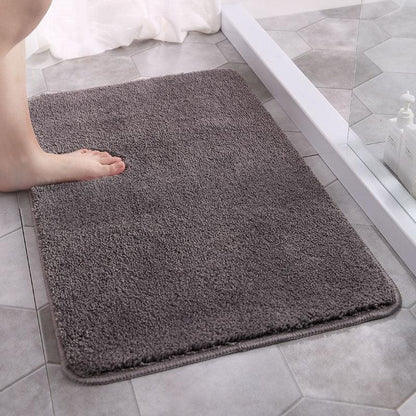 Luxurious Shower Mat | Non-Slip Bath Mat with Ultra-Soft Microfiber | Quick Drying for Safety and Comfort