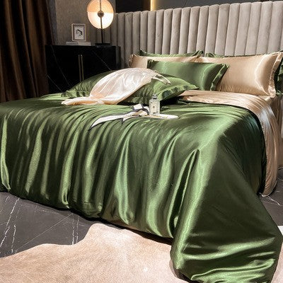 Luxury Silk Satin Bedding Set | 4-Piece Duvet Covers for Ultimate Comfort
