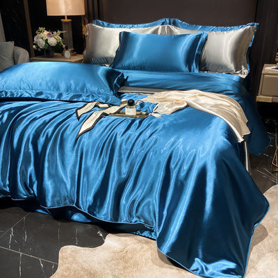 Luxury Silk Satin Bedding Set | 4-Piece Duvet Covers for Ultimate Comfort