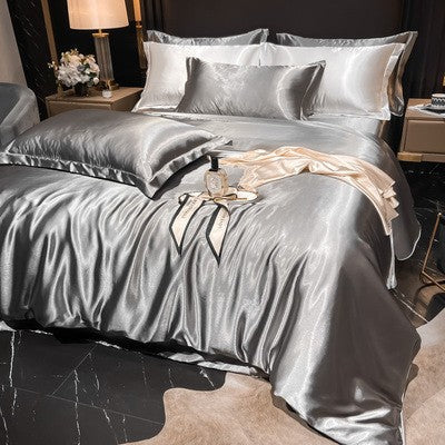 Luxury Silk Satin Bedding Set | 4-Piece Duvet Covers for Ultimate Comfort