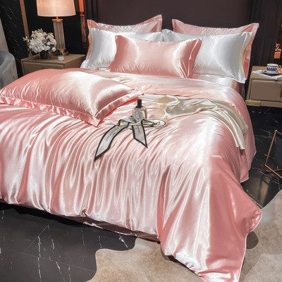 Luxury Silk Satin Bedding Set | 4-Piece Duvet Covers for Ultimate Comfort