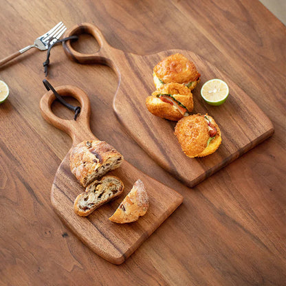 Tabla de cortar de nogal de lujo: de doble cara, la mejor tabla de cortar para rebanar y servir, juego de 2 tablas de madera que no dañan los cuchillos