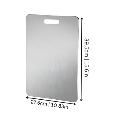 Stainless Steel Cutting Board – Antimicrobial Kitchen Prep Surface, Dishwasher Safe, Oven Safe & Warp Resistant for Chopping & Slicing