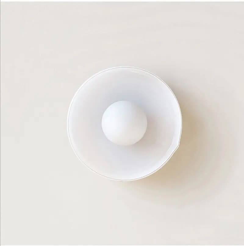 Glass Ceiling Light Fixture with Nordic-Inspired Design – Soft Ambient Lighting for Bedroom, Kitchen, Living Room & Hallway