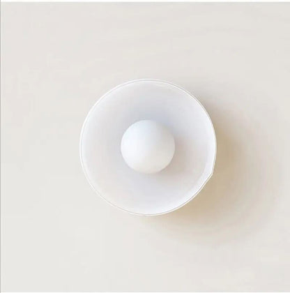 Glass Ceiling Light Fixture with Nordic-Inspired Design – Soft Ambient Lighting for Bedroom, Kitchen, Living Room & Hallway