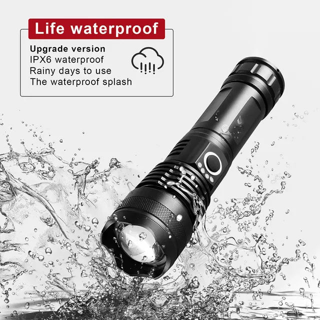 LumiBeam | Brightest Rechargeable Flashlight with Adjustable Zoom | Waterproof Design for Outdoor Adventures