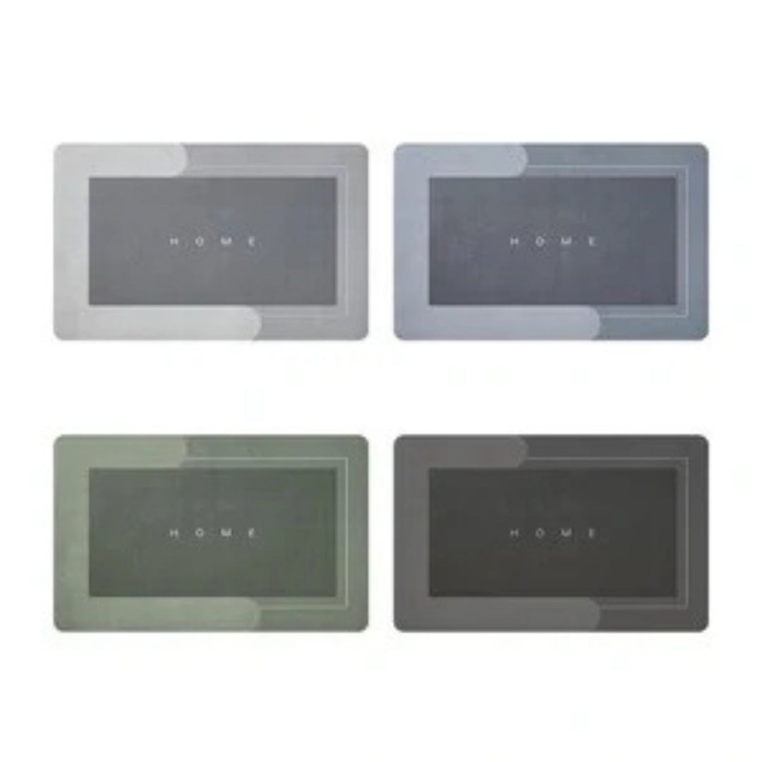 Non-Slip Quick-Dry Bath Mat Absorbent Bathroom Rug for Shower Floor Kitchen Entryway Soft PVC Microfiber Bedroom Laundry Room