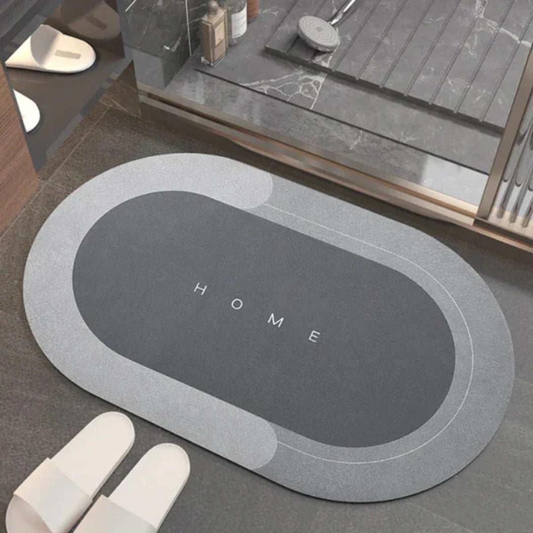 Non-Slip Quick-Dry Bath Mat Absorbent Bathroom Rug for Shower Floor Kitchen Entryway Soft PVC Microfiber Bedroom Laundry Room