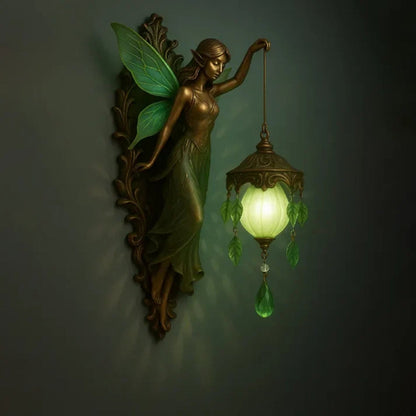 Sculptural Mythological Wall Sconce with Warm Ambient Glow for Living Room & Bedroom Decor
