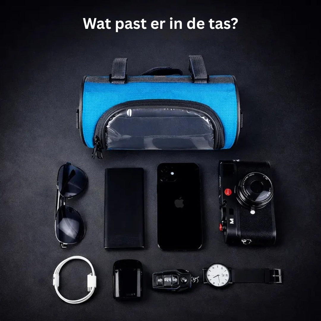 Bike Handlebar Bag with Clear Phone Pouch – Waterproof Bicycle Storage for Commuting & Navigation