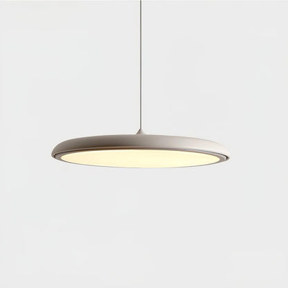 LED Hanging Fixture Acrylic Disc 16 Inch 24W for Kitchen Island Dining Room Table Adjustable Cord Modern Overhead Lighting Warm Glow 3000K