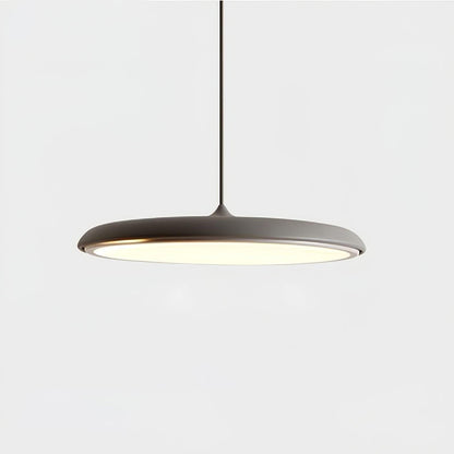 LED Hanging Fixture Acrylic Disc 16 Inch 24W for Kitchen Island Dining Room Table Adjustable Cord Modern Overhead Lighting Warm Glow 3000K