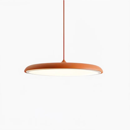 LED Hanging Fixture Acrylic Disc 16 Inch 24W for Kitchen Island Dining Room Table Adjustable Cord Modern Overhead Lighting Warm Glow 3000K