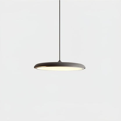 LED Hanging Fixture Acrylic Disc 16 Inch 24W for Kitchen Island Dining Room Table Adjustable Cord Modern Overhead Lighting Warm Glow 3000K