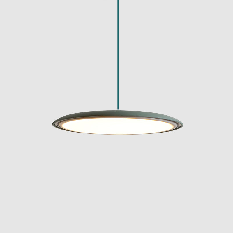 Modern Metal Dome Pendant Light with Adjustable Cord – Soft Pastel Finish for Kitchen & Living Room