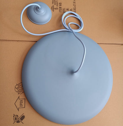 Modern Metal Dome Pendant Light with Adjustable Cord – Soft Pastel Finish for Kitchen & Living Room