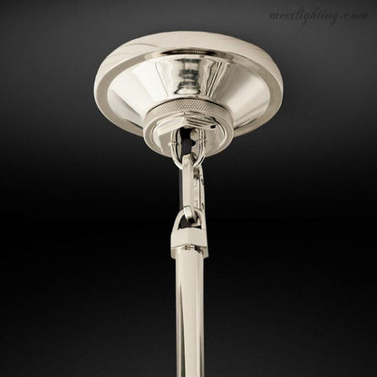 Industrial Glass Cylinder Hanging Light Fixture with Metal Frame & Edison Bulb for Kitchen Island Dining Room