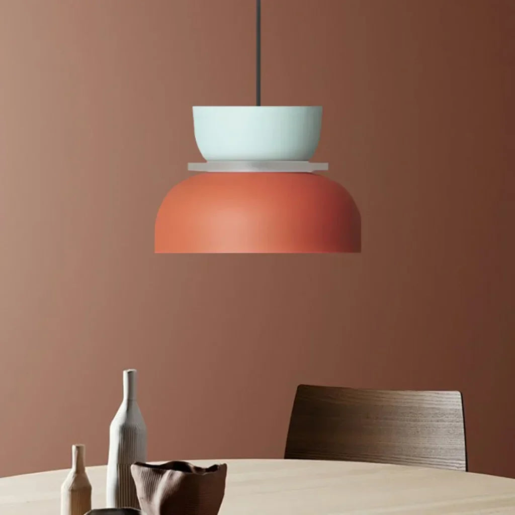 Acrylic Overhead Light Fixture 11 in Bowl Shade for Kitchen Table Workspace Kids Room Modern Nordic Hanging Lamp E27 Socket