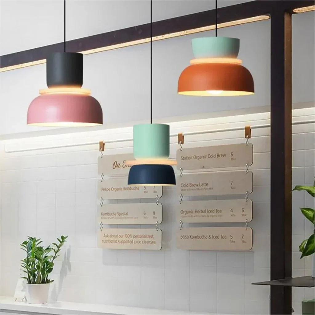 Lámpara de techo de acrílico multicapa con casquillo E27, 11.4 pulgadas de diámetro, estilo nórdico para isla de cocina, barra de desayuno, recibidor, lámpara colgante para