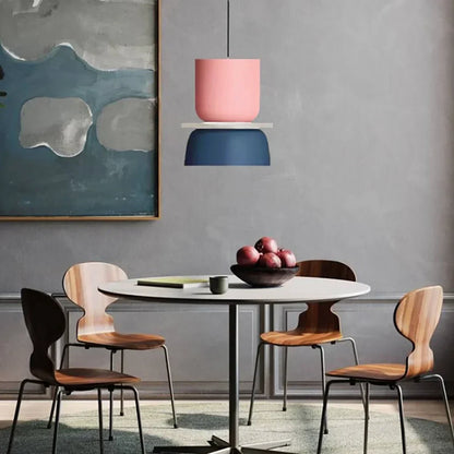 Acrylic Overhead Light Fixture 11 in Bowl Shade for Kitchen Table Workspace Kids Room Modern Nordic Hanging Lamp E27 Socket