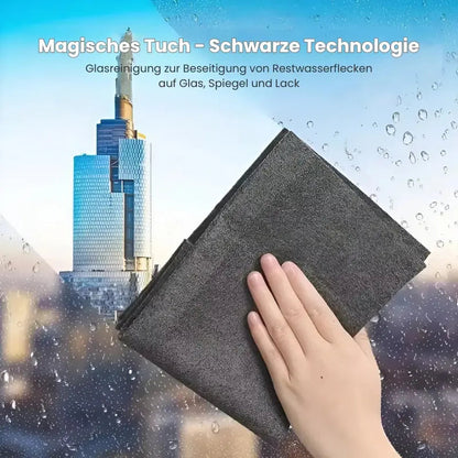 Reusable Microfiber Cleaning Cloths 6-Pack for Glass, Windows, Mirrors & Stainless Steel Streak-Free Lint-Free