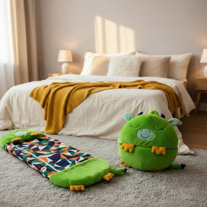 Magical Cuddle | Saco de dormir y peluche 2 en 1 con material de felpa suave | Perfecto para fiestas de pijamas y viajes