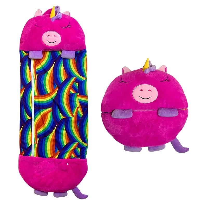 Magical Cuddle | Saco de dormir y peluche 2 en 1 con material de felpa suave | Perfecto para fiestas de pijamas y viajes