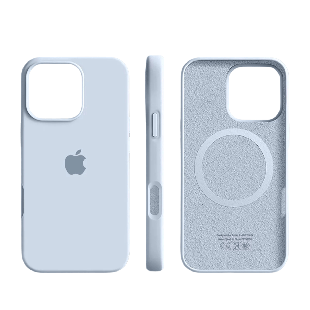 iPhone Case with MagSafe, Slim Silicone iPhone 16 Case with Soft Touch Finish, iPhone 15 Case with Microfiber Lining