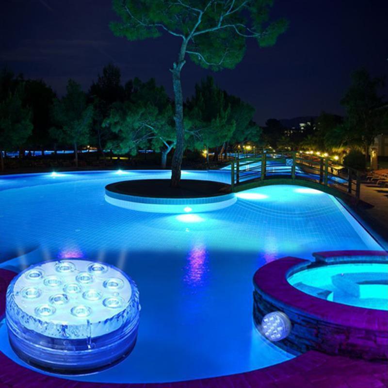 Magnetic Waterproof LED Pool Light with Remote Control & 12 Colors | Floating Pool Lights for Vibrant Nighttime Ambiance