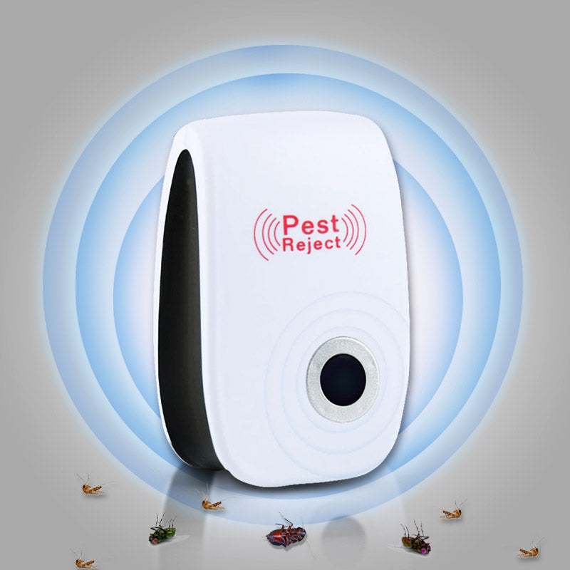 Ultrasonic Pest Repeller Plug-In Set Silent Indoor Bug Control for Mice Rats Insects Roaches Spiders Non-Toxic 2-Pack for Home