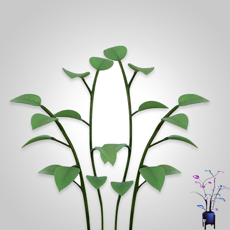 Color-Changing LED Plant Night Light for Bedroom, Living Room & Office – USB Powered Decorative Botanical Lamp with Auto Cycle Lighting