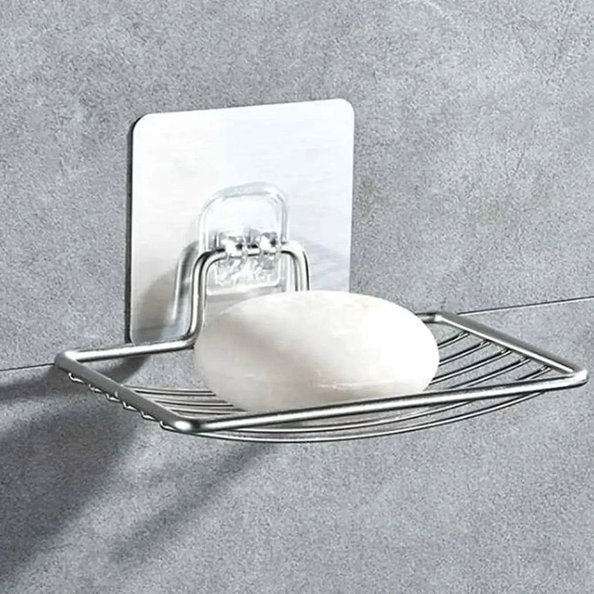 REPISA PARA JABÓN – Estante de acero inoxidable para montaje en pared con diseño de drenaje para un almacenamiento limpio y organizado en el baño