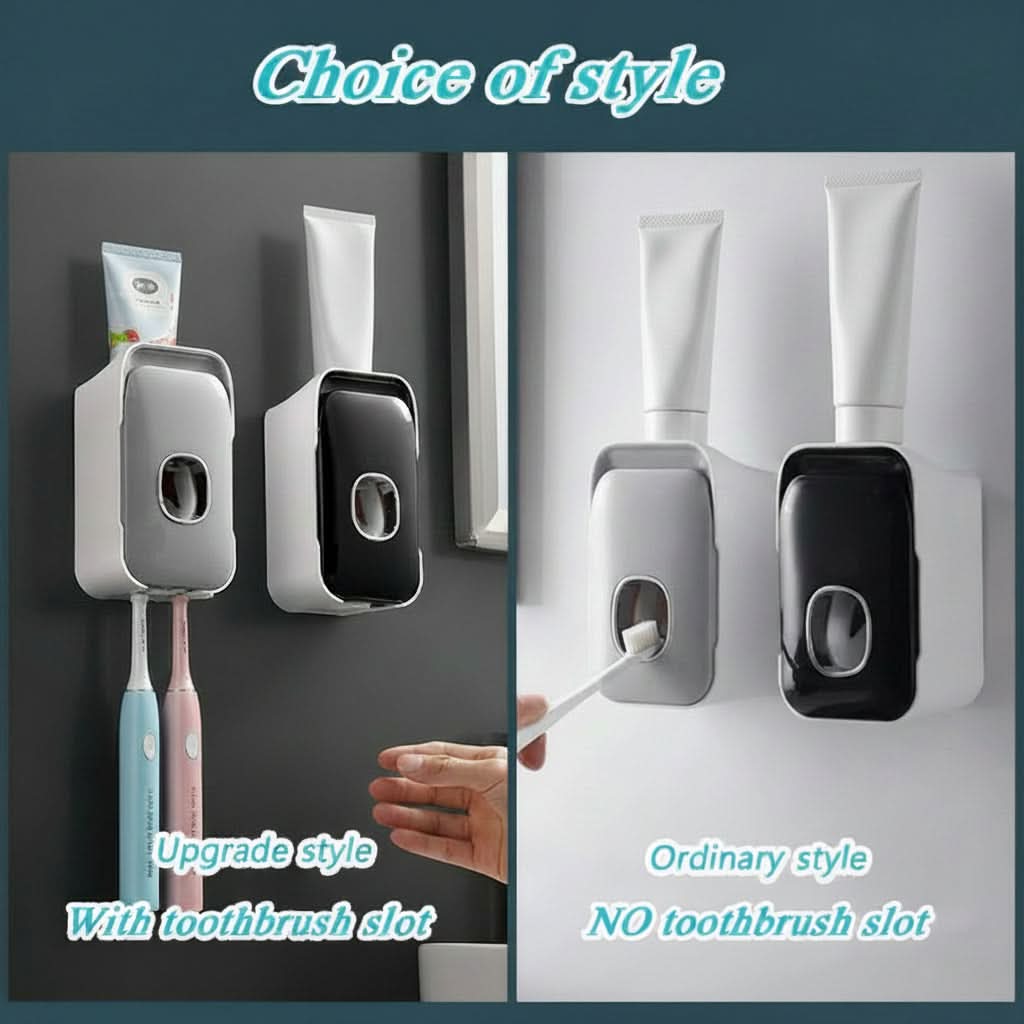 PRESSIQ – Dispensador manual de pasta de dientes para un baño organizado