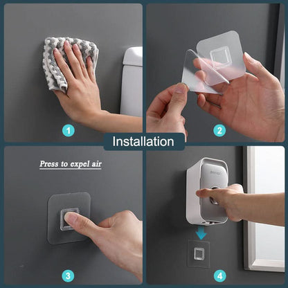 PRESSIQ – Dispensador manual de pasta de dientes para un baño organizado